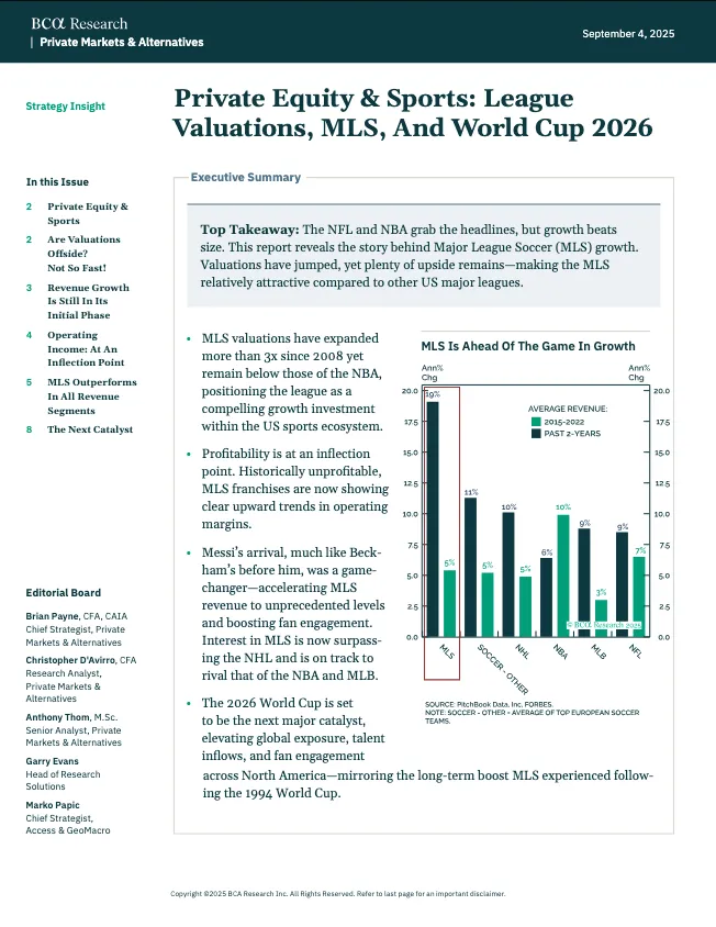 Private Equity & Sports: League Valuations, MLS, And World Cup 2026
