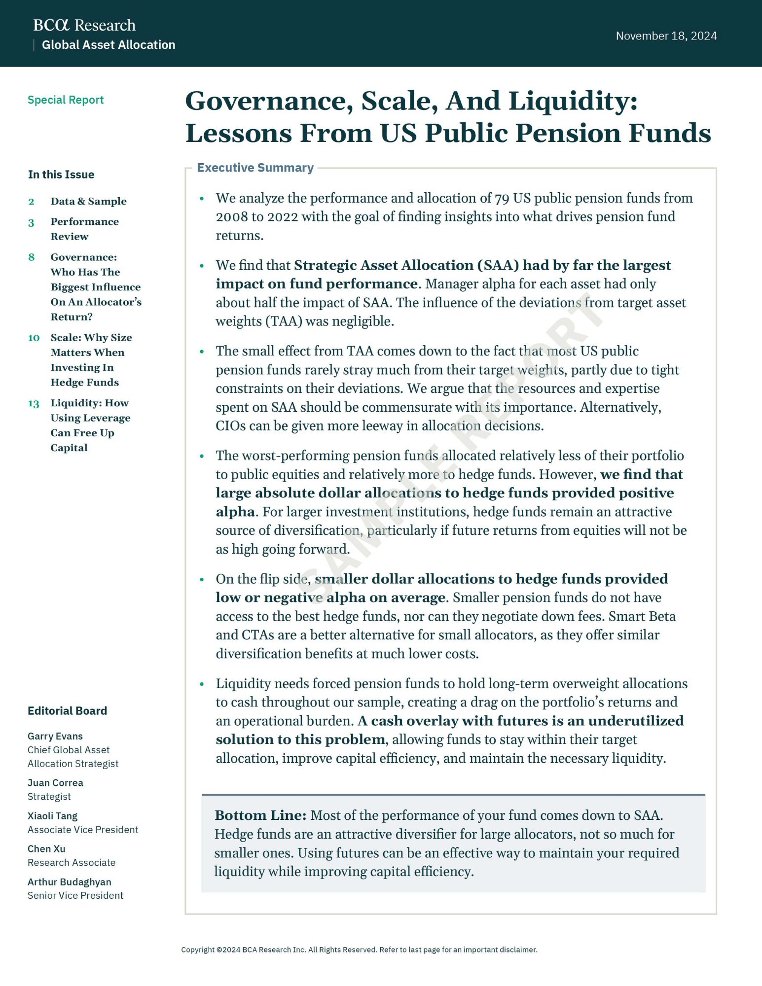 Public pension allocations