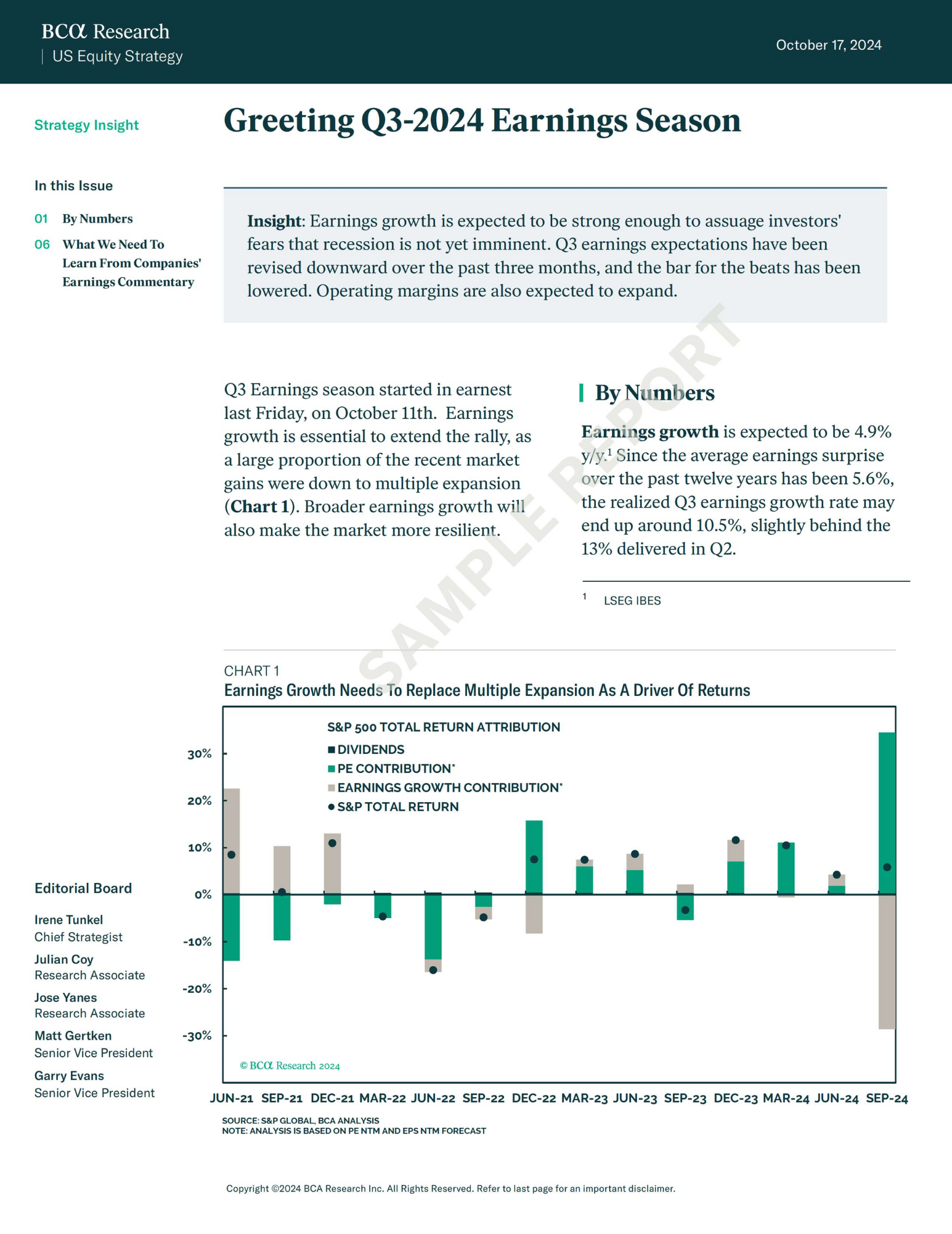 Q3 Earnings Season