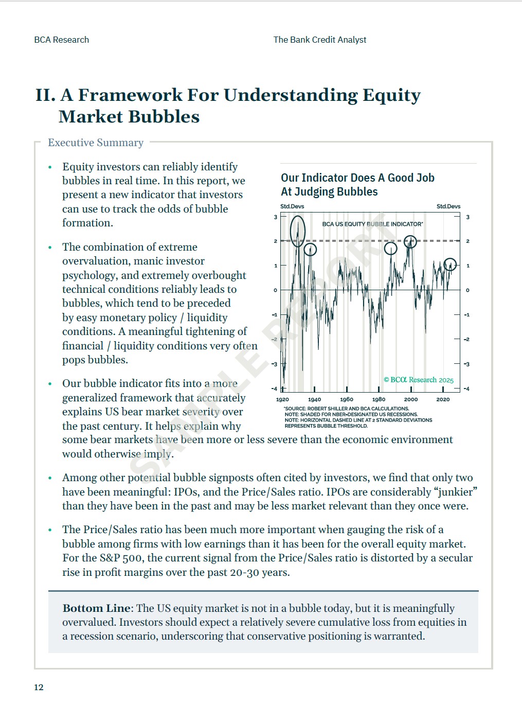 framework equity bubbles